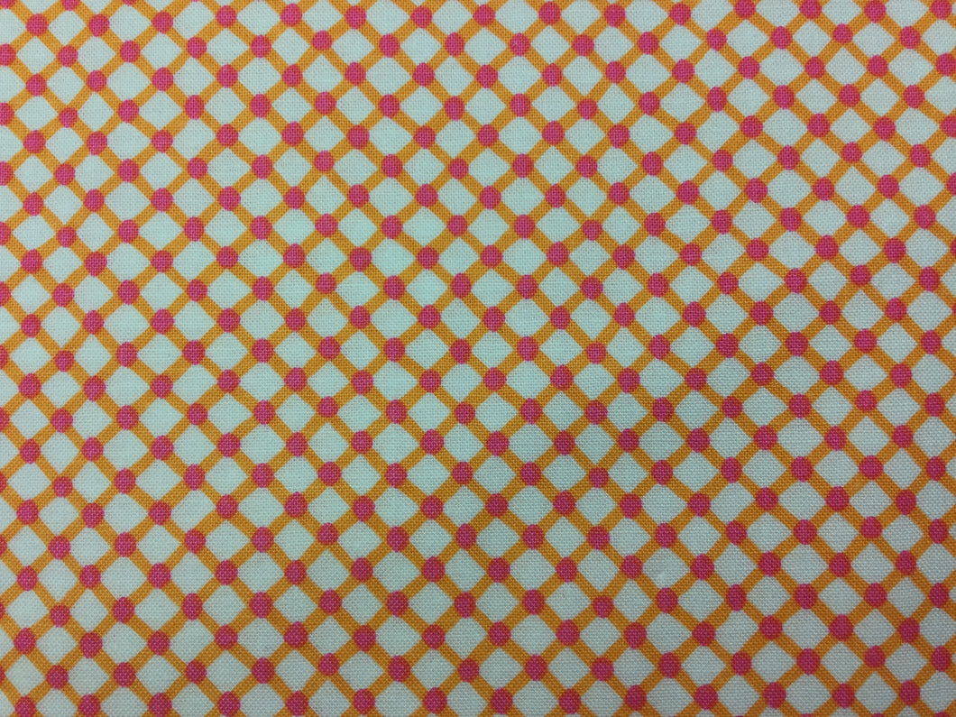 Fabric - Orange Tiles