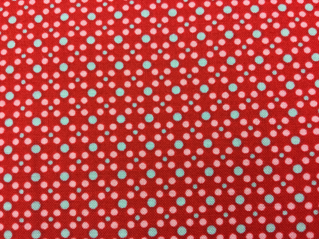 Fabric - Dit Dot Red