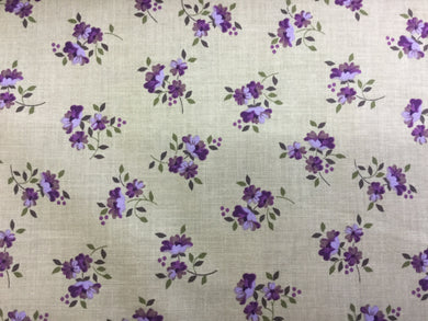 Fabric - Lincoln Lane Small Purple Flowers