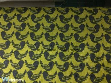 Fabric - Birds on Mustard Yellow