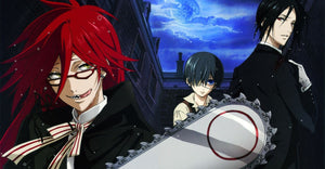 Black Butler - Sebastian Michaelis - Ciel Phantomhive - Grell Sutcliffe - Greeting Card