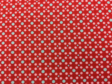 Fabric - Dit Dot Red