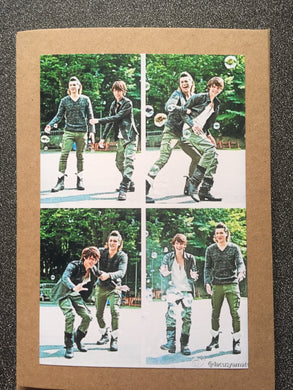 DaiMao - Daisuke Watanabe and Kyousuke Hamao - Playing with Bubbles - Greeting Card