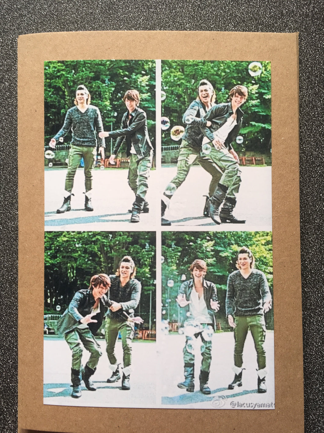 DaiMao - Daisuke Watanabe and Kyousuke Hamao - Playing with Bubbles - Greeting Card