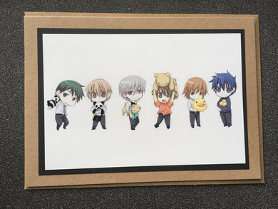 Junjou Romantica - Bear - Junjo Egoist - Panda - Junjo Terrorist - Duck - Couples - Greeting Card