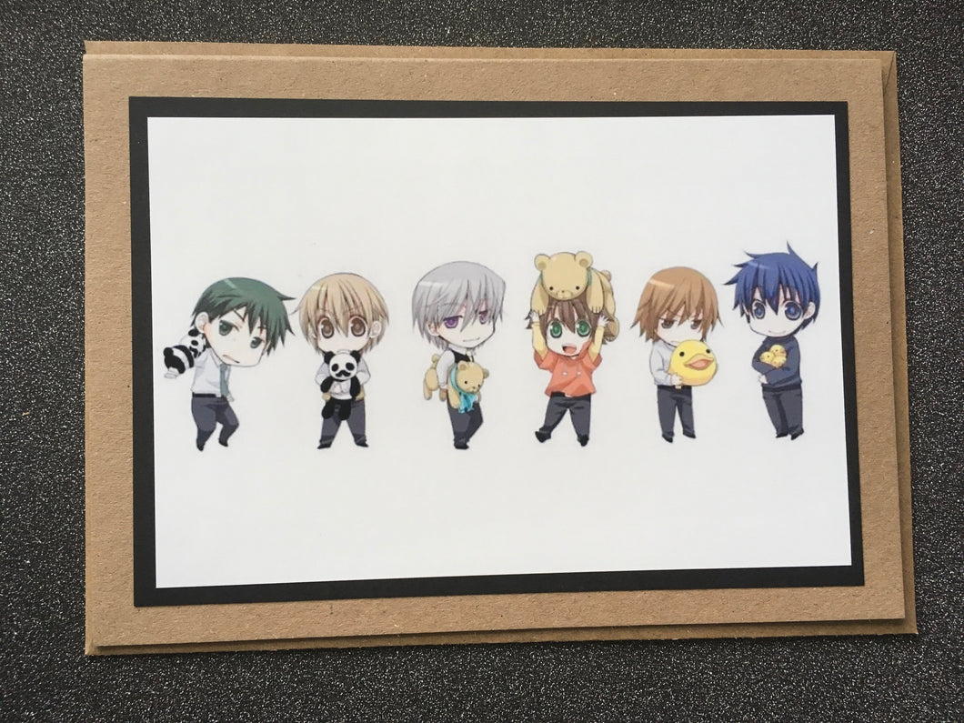 Junjou Romantica - Bear - Junjo Egoist - Panda - Junjo Terrorist - Duck - Couples - Greeting Card