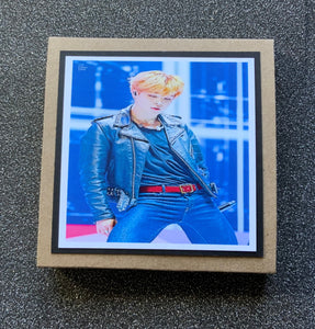 BTS - Jimin - Park Ji Min - Leather Jacket - Red Belt - Greeting Card etc