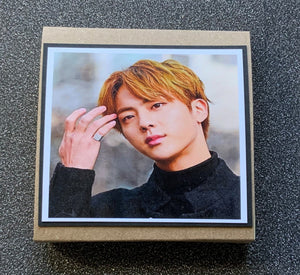 BTS - Jin - Kim Seok Jin - Smart in Black - Chunky Pinky Finger Ring - Greeting Card etc