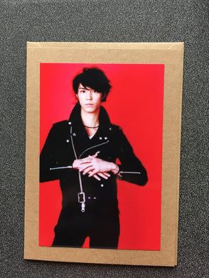 Mao Kun - Kyousuke Hamao - Red Backdrop -  Greeting Card