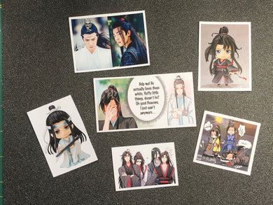 Sticker Pack 2 - The Untamed - Mo Dao Zu Shi - Wei Wu Xian / Wei Ying / Yiling Patriarch - Lan Wang Ji / Lan Zhan