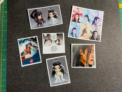 Sticker Pack 5 - The Untamed - Mo Dao Zu Shi - Wei Wu Xian / Wei Ying / Yiling Patriarch - Lan Wang Ji / Lan Zhan