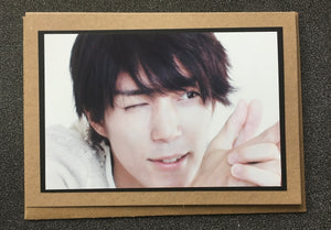Mao Kun - Kyousuke Hamao - Close Up -  Greeting Card