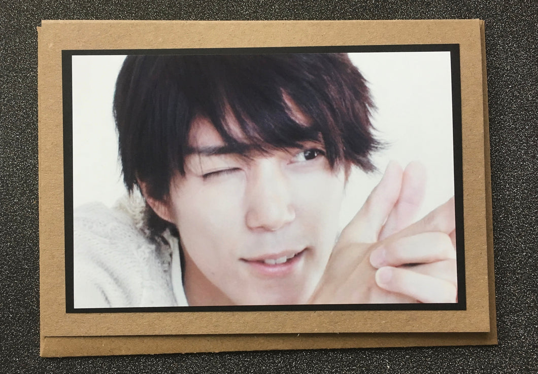 Mao Kun - Kyousuke Hamao - Close Up -  Greeting Card