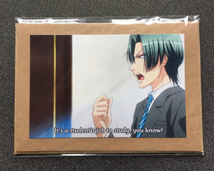 Love Stage - Rei Sagara - It’s a Students job to Study - Greeting Card