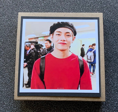 BTS - V - Tae - Kim Tae Hyung - Red Jumper - Beret - Greeting Card etc