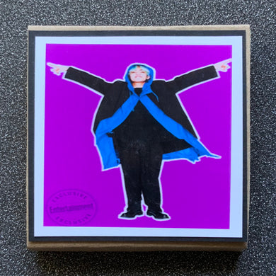 BTS - V - Tae - Kim Tae Hyung - Purple Background - Beret - Greeting Card etc