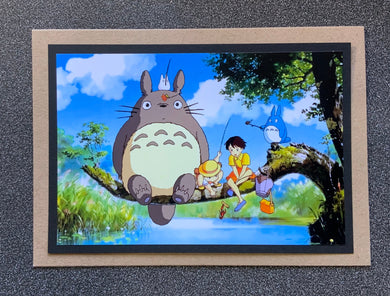 Studio Ghibli - Totoro - On a Tree - Greeting Card etc