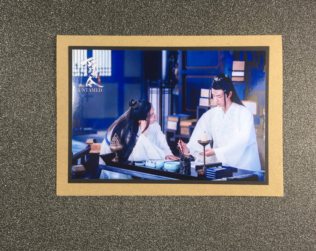 The Untamed - In the Library - Xiao Zhan - Wei Wu Xian / Wei Ying / Yiling Patriarch - Wang Yi Bo - Lan Wang Ji / Lan Zhan - Greeting Card