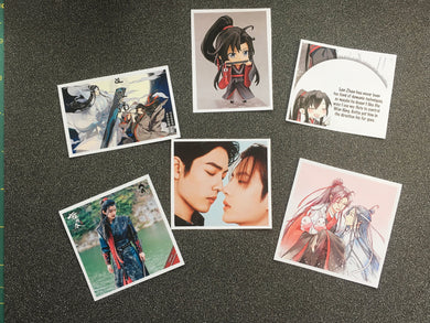 Sticker Pack 1 - The Untamed - Mo Dao Zu Shi - Wei Wu Xian / Wei Ying / Yiling Patriarch - Lan Wang Ji / Lan Zhan