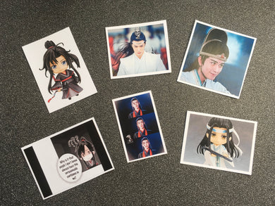 Sticker Pack 7 - The Untamed - Mo Dao Zu Shi - Wei Wu Xian / Wei Ying / Yiling Patriarch - Lan Wang Ji / Lan Zhan