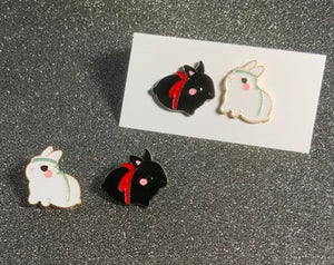 The Untamed Bunnies Enamel Pins Set
